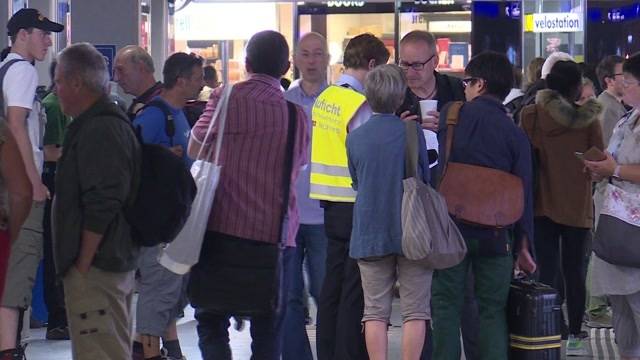 Krähe legt Bahnhof Bern lahm