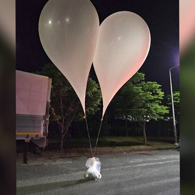 Nordkorea schickt erneut Müll-Ballons über die Grenze