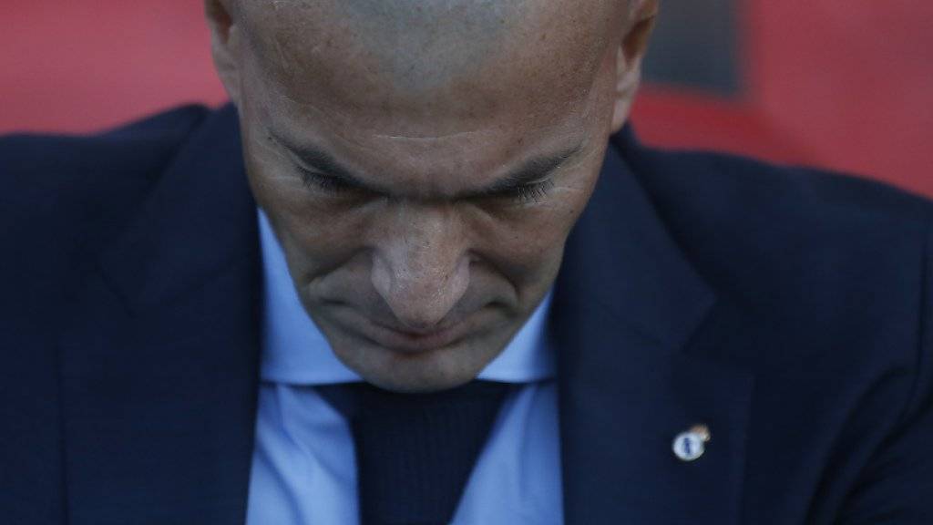 Coach Zinédine Zidane kann mit Real nicht immer nur triumphieren