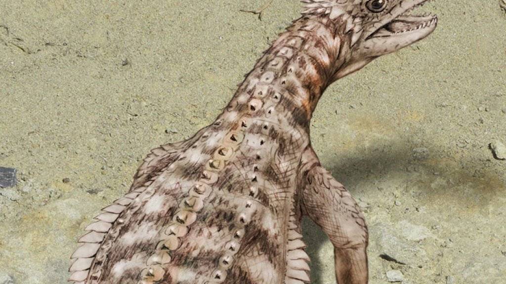 So sah das Tier von 241 Millionen Jahren aus: Die Rekonstruktion des Bündner Sauriers.