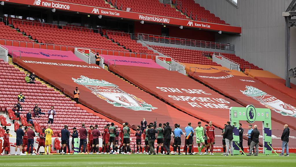 Der FC Liverpool wird seine Meister-Trophäe am nächsten Mittwoch in der Anfield Road erhalten und bejubeln können - allerdings ohne Zuschauer
