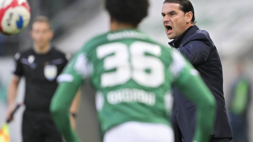 Trainer Gerardo Seoane feierte mit YB vor drei Monaten einen 4:1-Sieg in St. Gallen