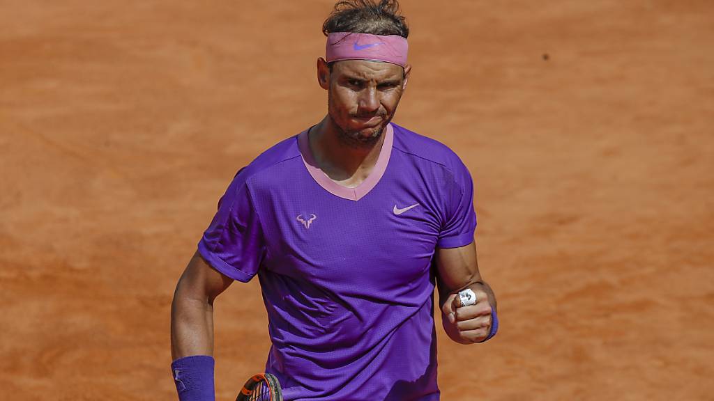 Rafael Nadal ballt in Rom nach fast dreieinhalb Stunden die Siegerfaust.