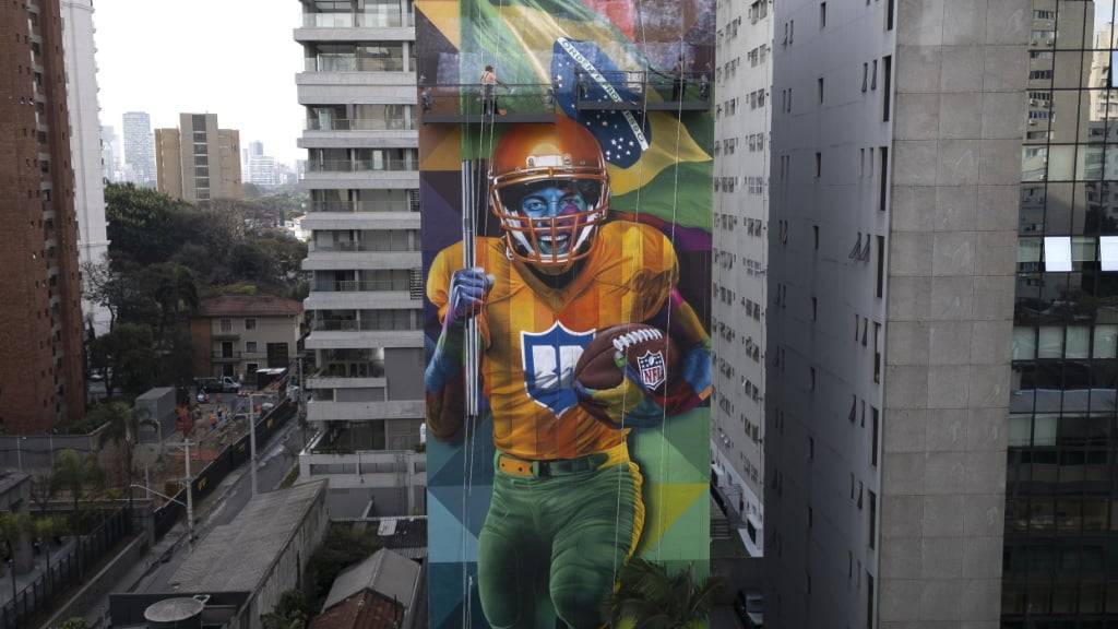 Die Vorboten sind bereits zu sehen: Die National Football League NFL startet in São Paulo in Brasilien in die neue Saison