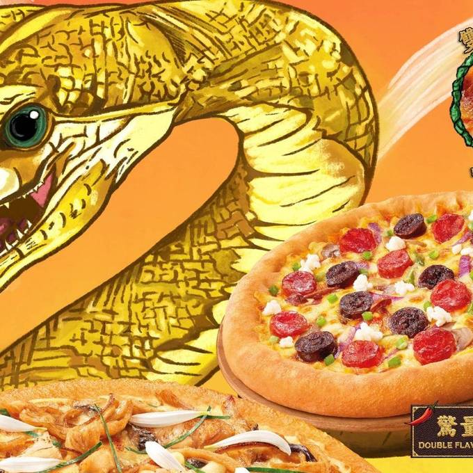 Würdest du eine Pizza mit Schlangenfleisch essen?