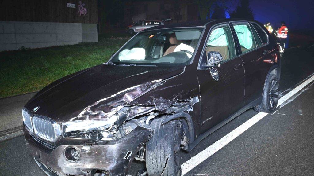 Eine Person verletzt sich bei Frontalkollision in Buttisholz LU