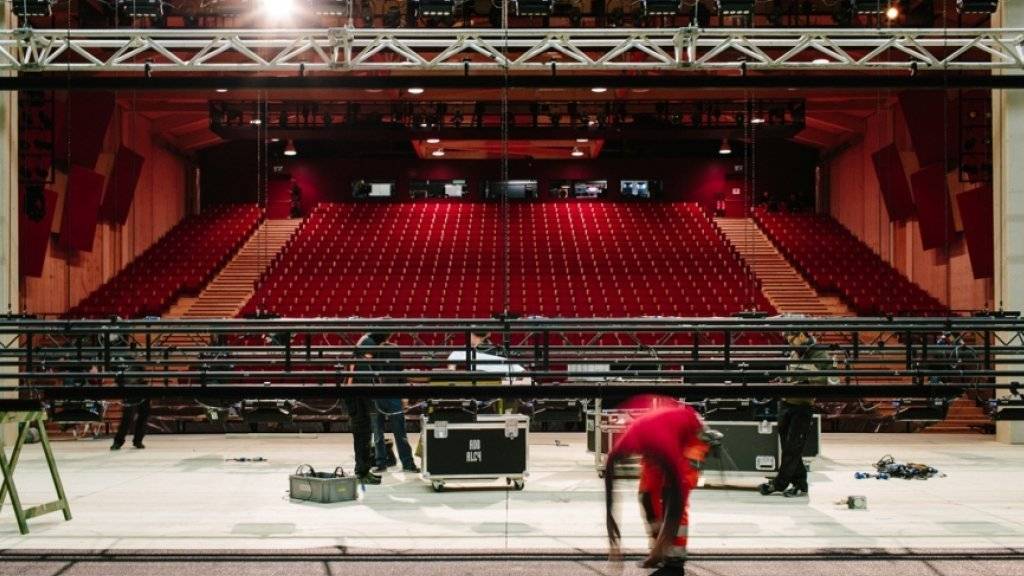 Blick in den Zuschauerraum der Opéra des Nations, der Ausweichstätte des Grand Théatre von Genf. (Pressebild)