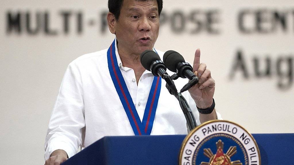 Für den philippinischen Präsidenten Duterte war die Androhung eines UNO-Austritts nur ein «Spass». (Archiv)