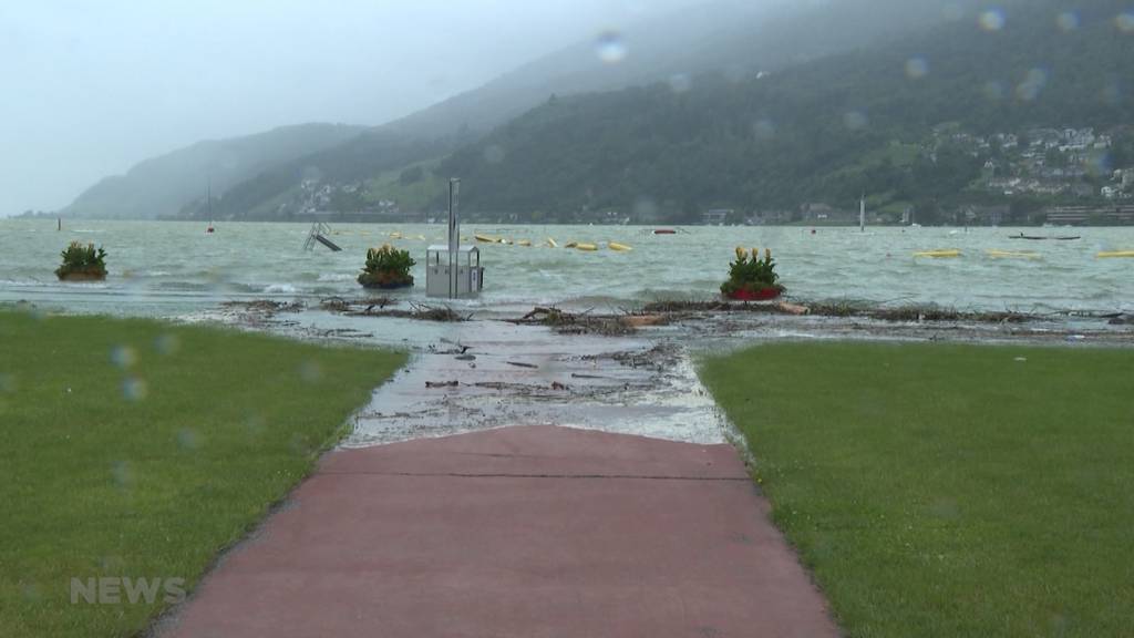 Höchste Gefahrenstufe 5: Bielersee hat die Hochwassergrenze überschritten