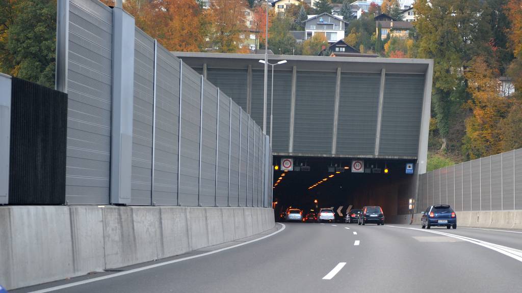 Drei Unfälle im Sonnenbergtunnel führten zu Stau – niemand verletzt