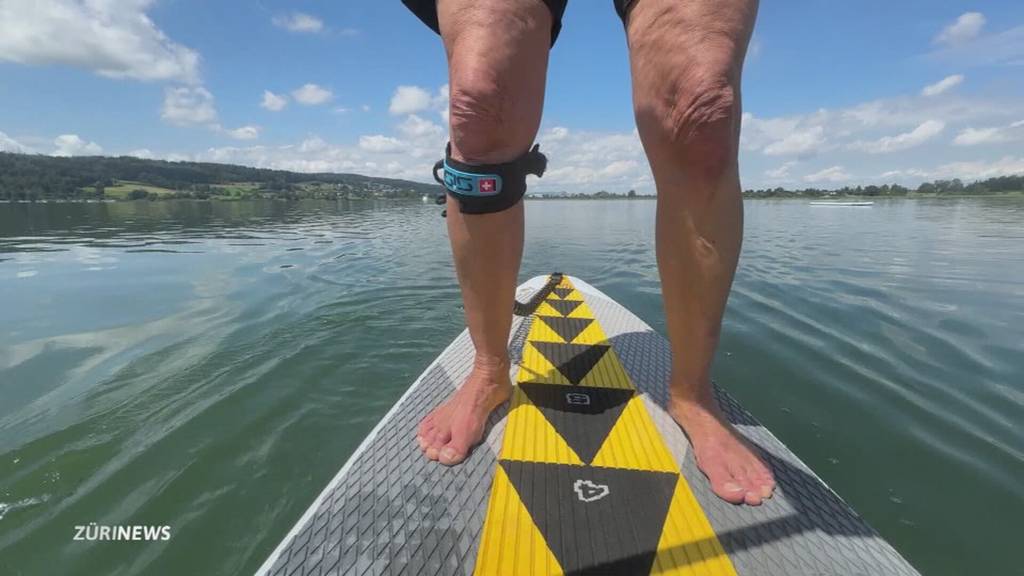 Stand-up-Paddler vertreiben Vögel 