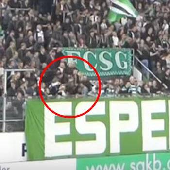 Hier gehen FCSG-Fans aufeinander los