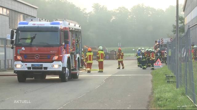 Grossaufgebot der Feuerwehr in Schafisheim