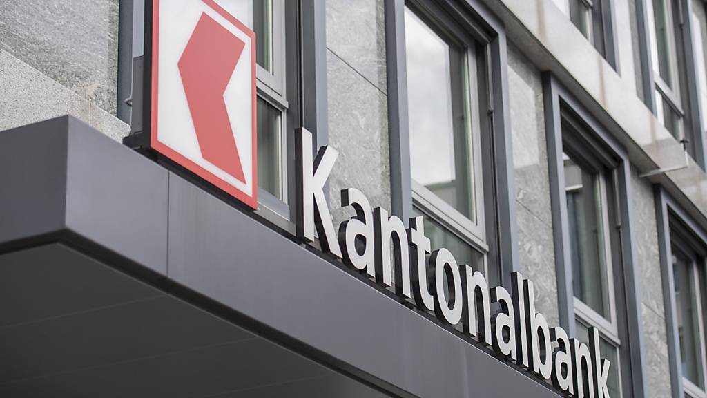 Das Logo der Nidwaldner Kantonalbank (NKB) in Stans. (Archivaufnahme)