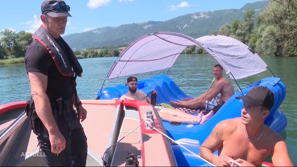 Mit der Polizei auf Aare-Patrouille