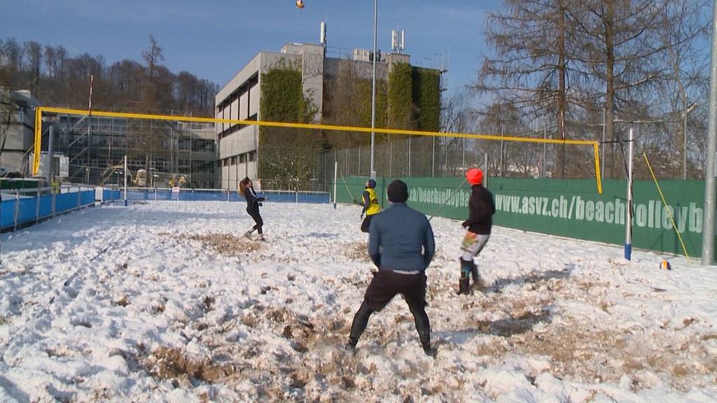 Kalte Temperaturen lassen Zürich erstarren