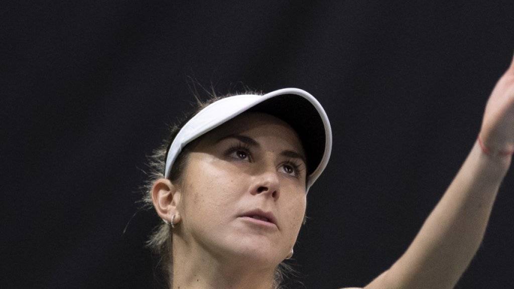 Belinda Bencic steht am WTA-Turnier in Dubai in der 2. Runde