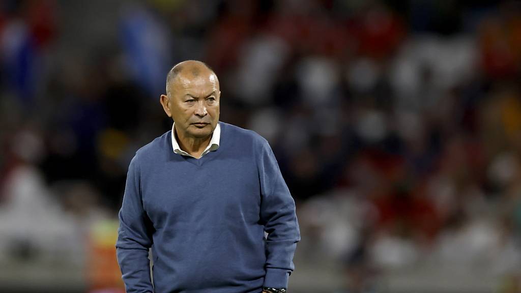 Australiens Trainer Eddie Jones hat an der Rugby-WM wenig zu lachen