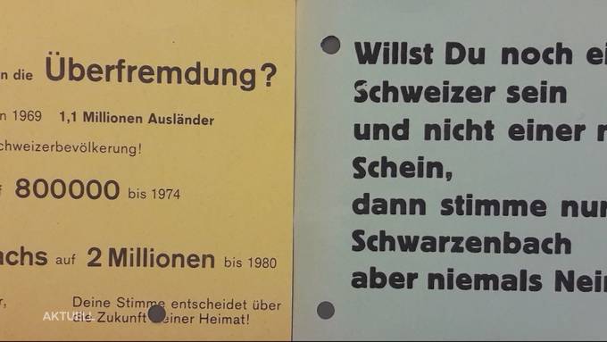 Erste Migrations-Initiative kam vor 50 Jahren vor das Stimmvolk