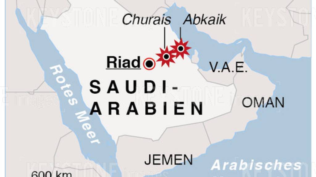 Nach der Bombardierung wichtiger Ölanlagen in Saudi-Arabien erklärte der saudische König Salman am Dienstag, die «feigen Angriffe» hätten nicht nur auf Ölanlagen des Landes abgezielt, sondern auch auf die internationale Ölversorgung. Sie bedrohten die Stabilität der Region.