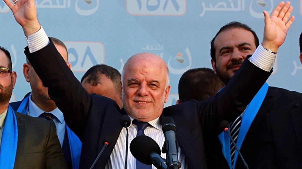 Der bisherige Regierungschef im Irak, Haider al-Abadi, hat am Samstag nach wochenlangen Verhandlungen eine Allianz angekündigt. (Archivbild)