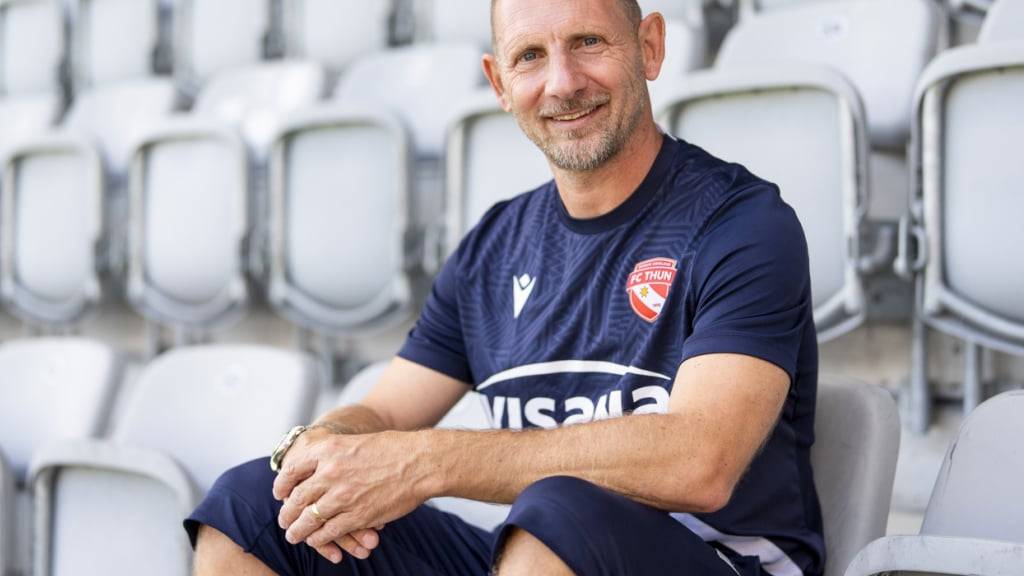 Mauro Lustrinelli, Trainer des Aufsteigers FC Thun, blickt der neuen Saison in der Super League entgegen