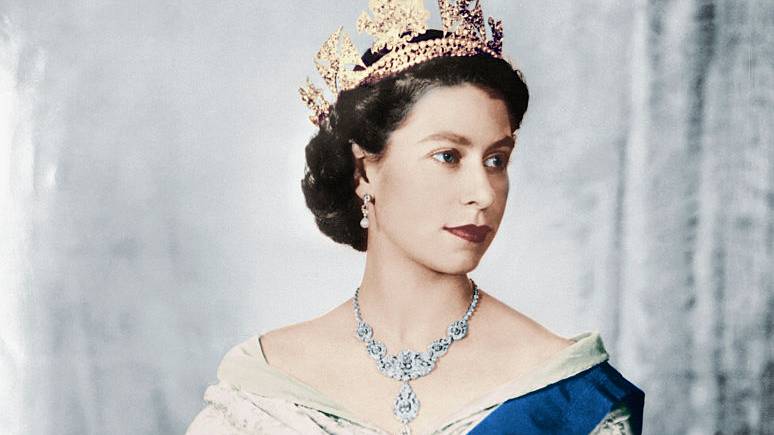Queen Elizabeth im Portrait. 