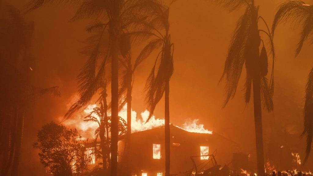 Brände in Kalifornien im Januar: Laut Munich Re war dies die teuerste Brandkatastrophe aller Zeiten.
(Archivbild)