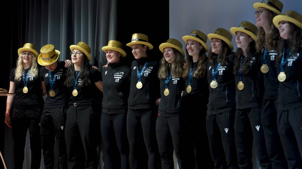 Die Schweizerinnen werden für ihren WM-Titel gefeiert