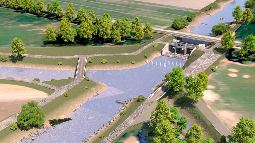 Hochwasserschutzprojekt am Binnenkanal vorgestellt
