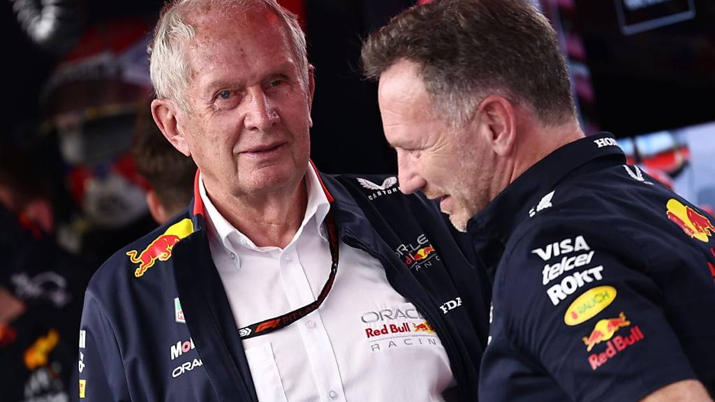 Red Bulls Motorsportberater Helmut Marko (links) deutete in einem Interview an, dass Max Verstappens erster Verfolger Lando Norris «mentale Schwächen» habe