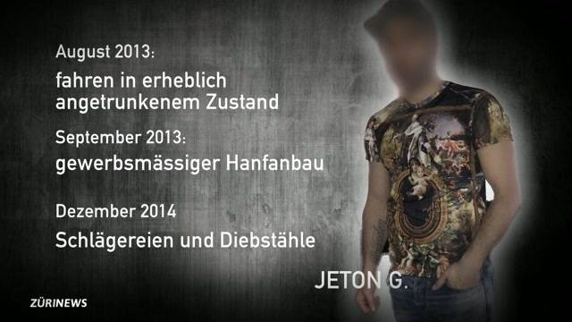 Sozialhilfebezüger Jeton G. mehrfach vorbestraft