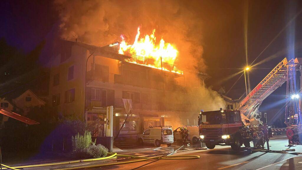 Brand in Mehrfamilienhaus in Schmerikon SG