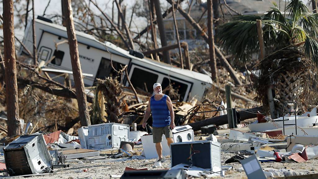 Hurrikanspuren in Florida: Tropische Wirbelstürme verursachen einer Studie zufolge die höchsten wetterbedingten Schäden. (Archivbild)