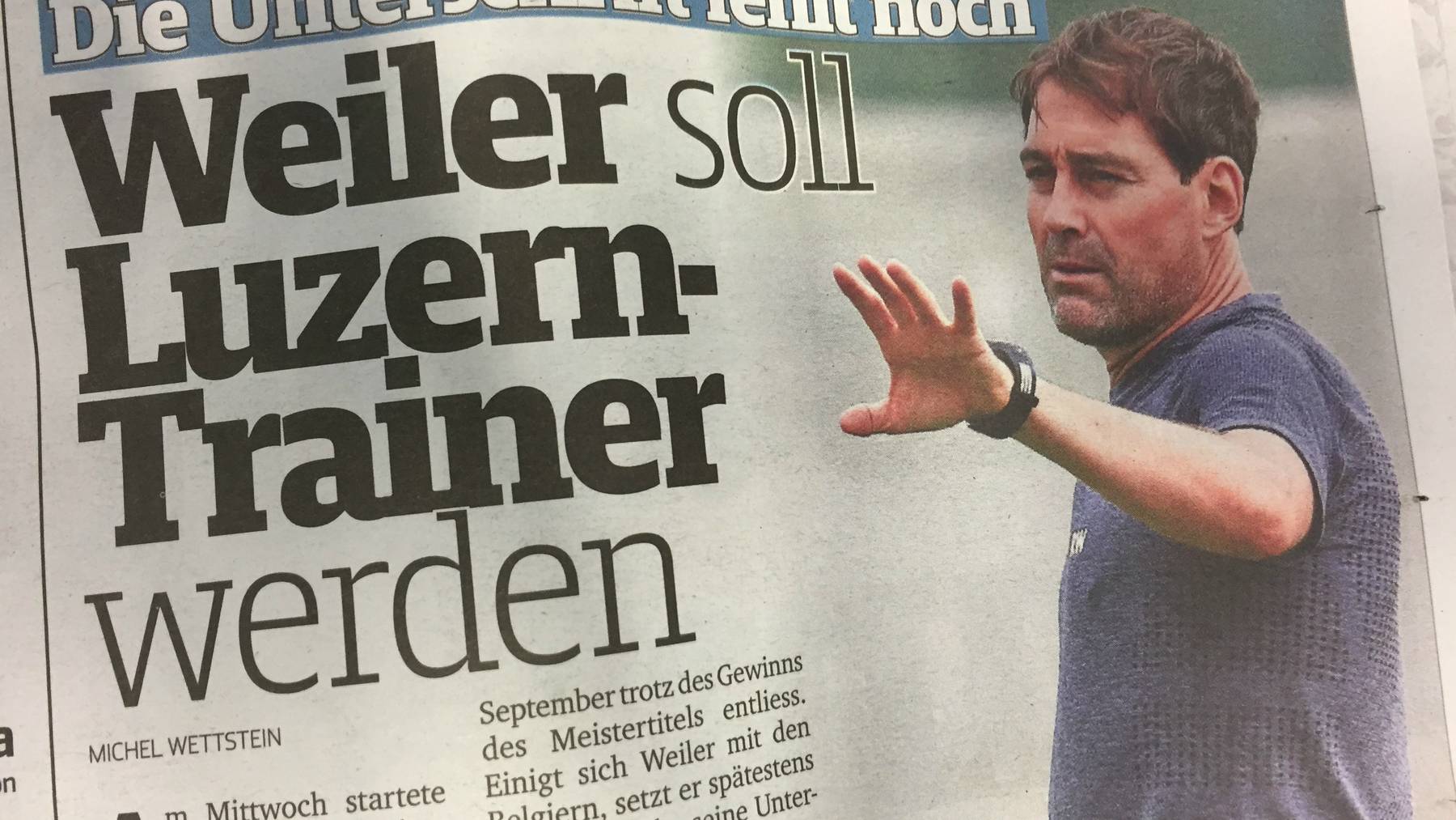 Wird René Weiler neuer FCL-Trainer?