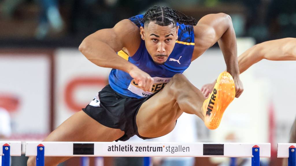 Weltklasse in St. Gallen: Jason Joseph im Hürdensprint