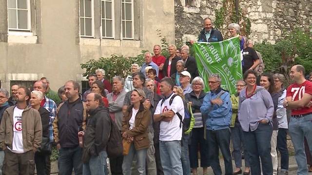 Grossdemo gegen Pistenverlängerung in Grenchen