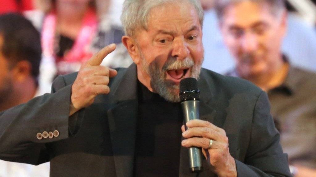 Trotz Verurteilung wegen Korruption: Brasiliens Ex-Präsident Luiz Inacio Lula da Silva will bei der Wahl im Oktober nochmals antreten.