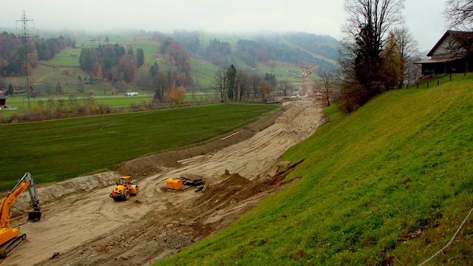 Aus der braunen Spur wird die Umfahrung