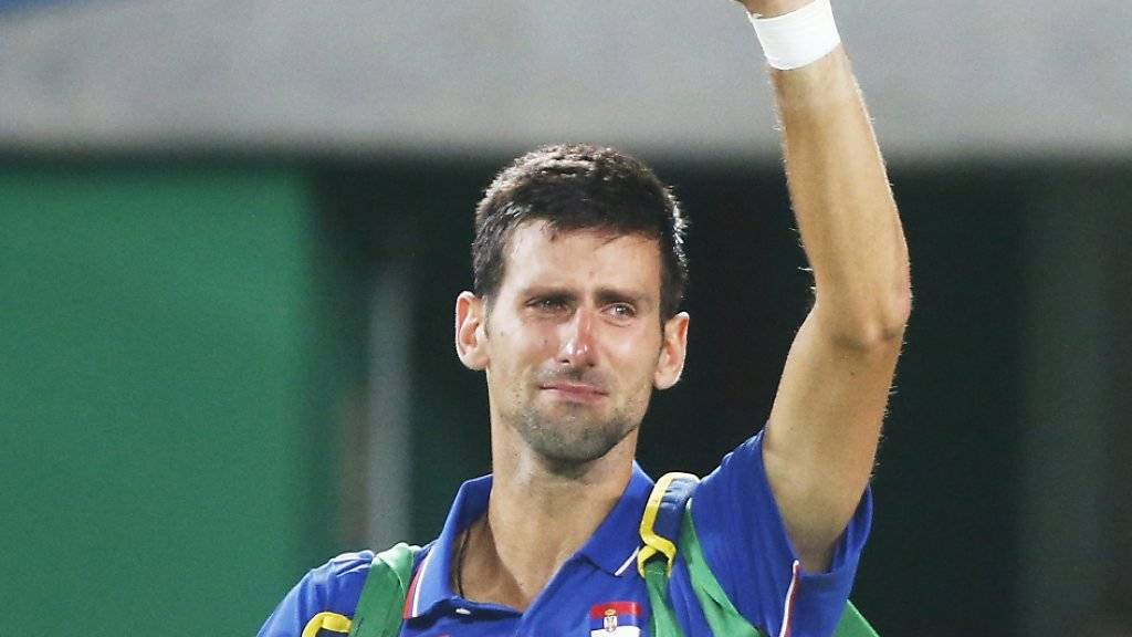 Trauriger Abschied: Nach dem Einzel verlor Novak Djokovic im olympischen Tennisturnier in Rio auch im Doppel