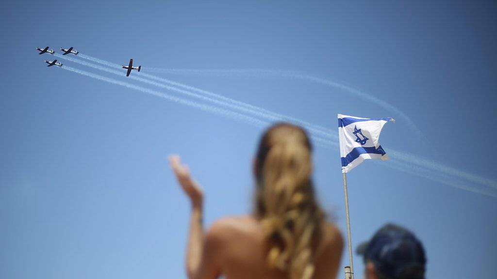 Israel feiert seinen 70. Unabhängigkeitstag mit einer landesweiten Flugschau.
