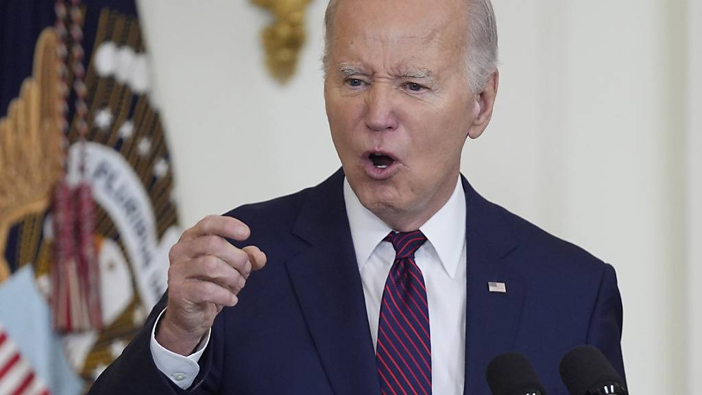 ARCHIV - US-Präsident Joe Biden bei einer Rede im Weißen Haus. Foto: Evan Vucci/AP/dpa