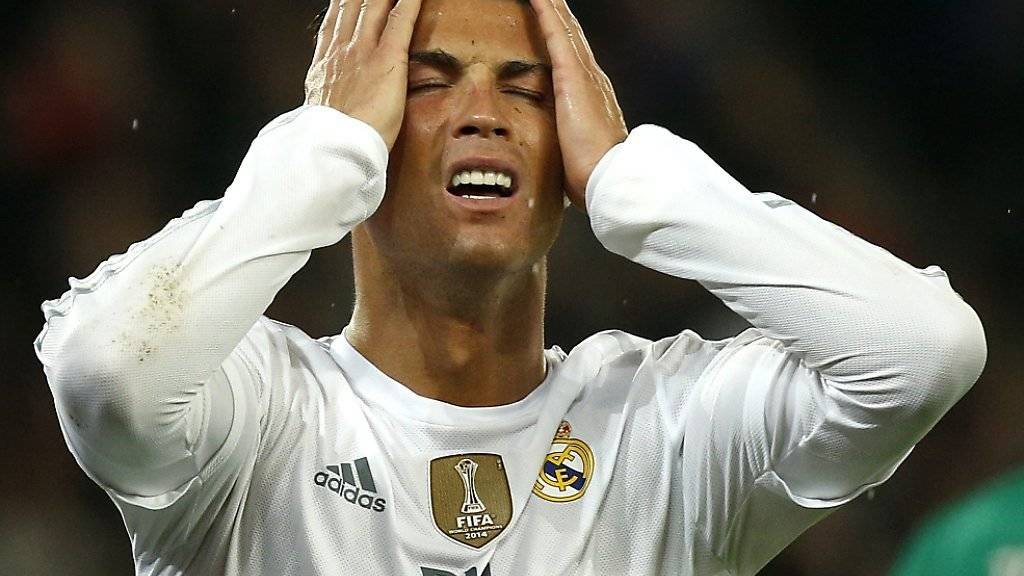 Cristiano Ronaldo ärgert sich über eine verpasste Torchance gegen Paris St-Germain