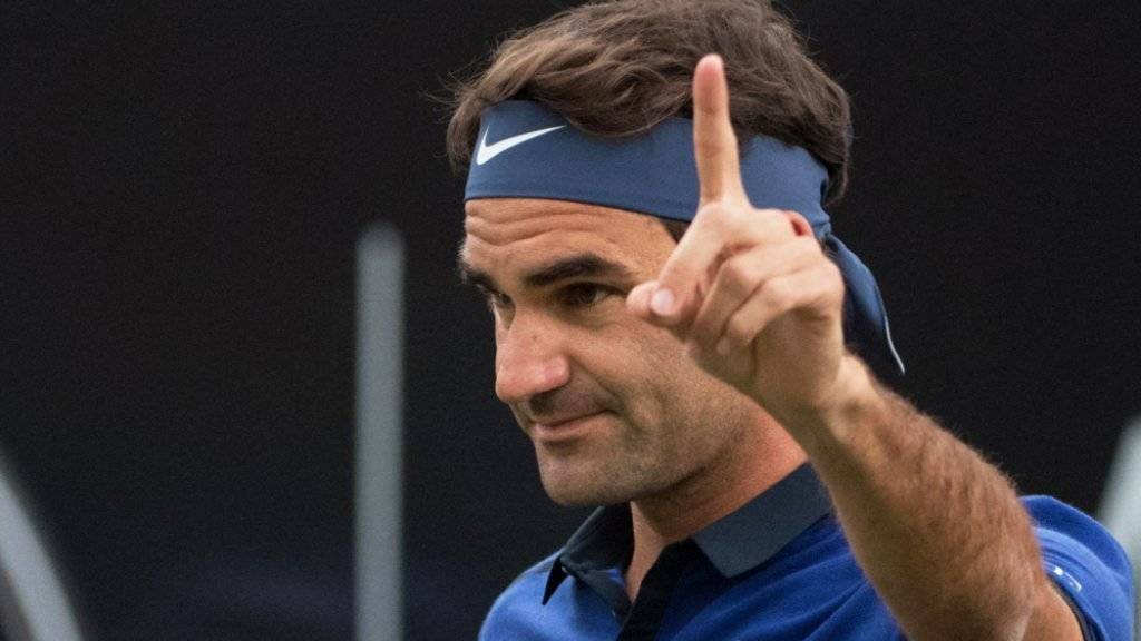 Achtung, ich bin wieder da! Roger Federer gewinnt zum Auftakt der Rasensaison seine Zweitrunden-Partie in Stuttgart