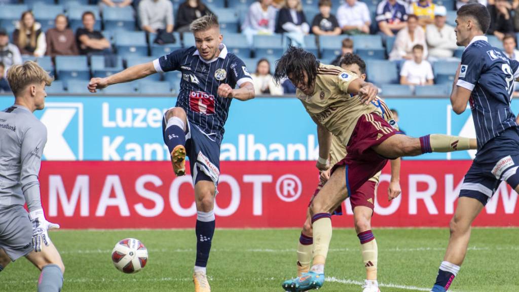 Trotz zahlreicher Chancen blieben Enzo Crivelli und Servette in Luzern ohne Treffer