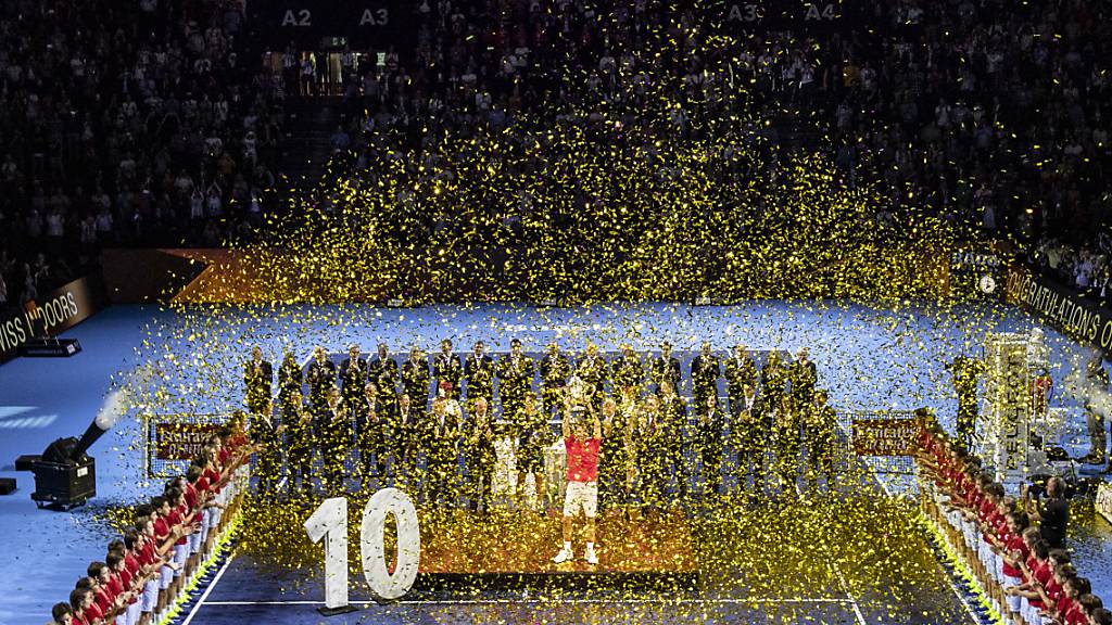Roger Federer gewann im Oktober des letzten Jahres zum zehnten Mal die Swiss Indoors Basel