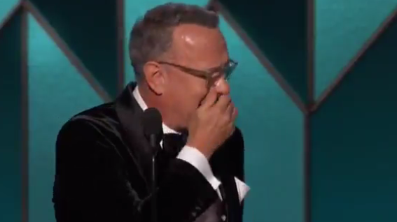 Tom Hanks zu Tränen gerührt