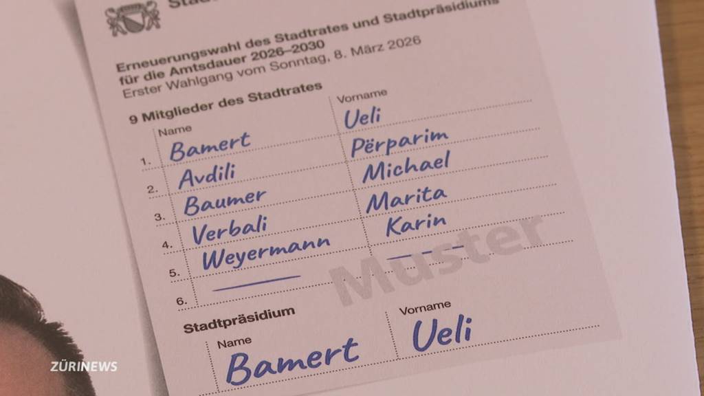 SVP startet Stadtrats-Wahlkampf: Kandidat Ueli Bamert gibt sich selbstbewusst
