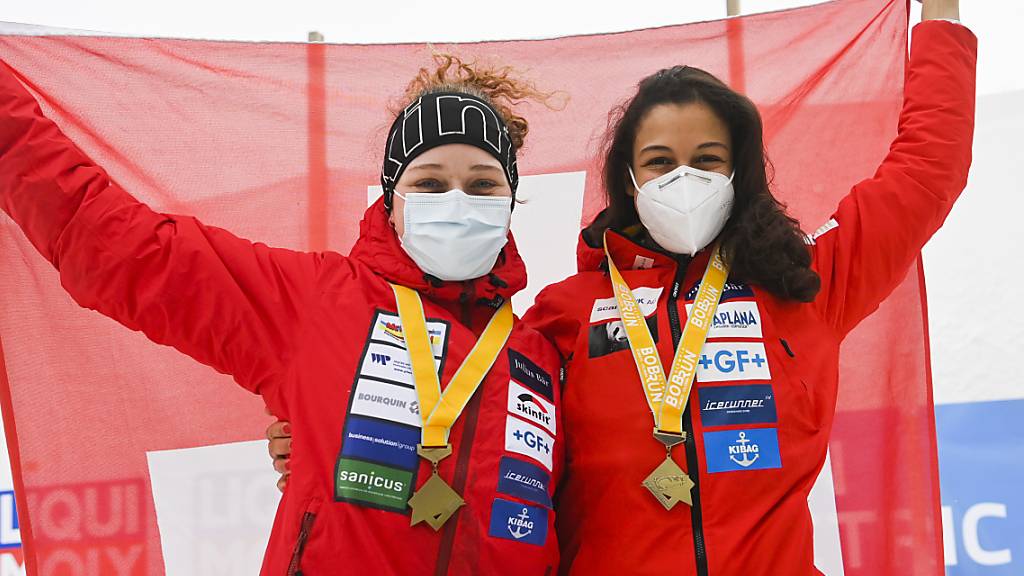 Schöner Exploit: Melanie Hasler (re.) und Irina Strebel sorgten in St. Moritz für den ersten Schweizer Podestplatz seit sieben Jahren