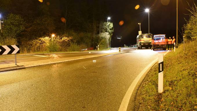 Autofahrer verletzt sich bei Selbstunfall schwer